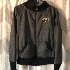 Purdue grey zip up jacket